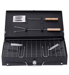 Gratar portabil pentru camping tip Diplomat, cu accesorii incluse - Img 2