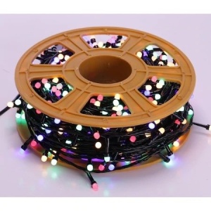 Instalatie luminoasa multicolora cu jocuri de lumini, 100 metri
