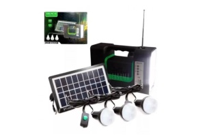 Kit lanterna cu panou solar fotovoltaic si Radio FM, Tescomak