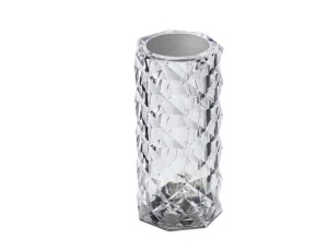 Lampa de masa decorativa cu LED, culoare cristal