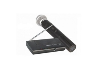 Microfon wireless, leduri indicatoare si buton volum, Profesional
