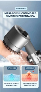 OFERTA 1+1 PARA DE DUS DE INALTA PRESIUNE TURBO SHOWER, 3 FUNCTII DIFERITE, PERIE ATASATA - Img 4
