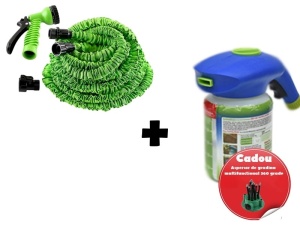 Pachet Furtun extensibil 30 m+ Pulverizator + Aspersor CADOU