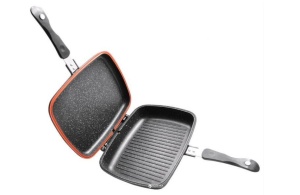 Tigaie dubla, suprafata antiaderenta tehnologie NON-STICK, 32 CM - Img 2