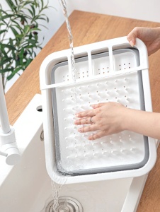 Uscator pliabil pentru vase, 38 x 29.3 x 4.7 cm - Img 3
