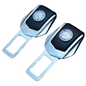 Adaptor centura falsa auto cu sigla MERCEDES set 2 bucati - Img 2