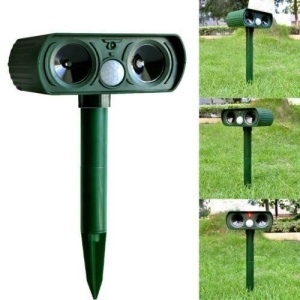 Aparat solar pentru gradina, antidaunatori, Ultrasonic Animal Repeller - Img 2