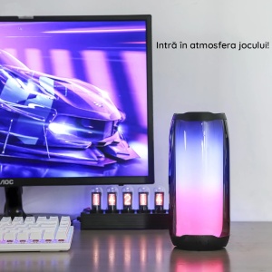 Boxa Portabila PULSE 5 cu Subwoofer Partybox, Smart Sound Stereo, BT, Smart Light, Aux+USB+Card - Img 5