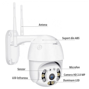 Camera de supraveghere GLOB Wireless Full HD cu rotire - Img 2