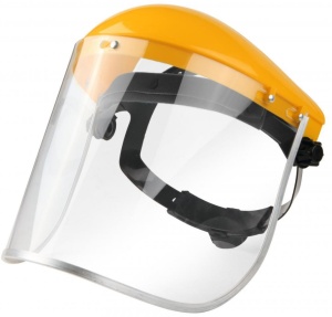 Casca protectie MOTOCOASA cu viziera plexiglas PLASTIC MX505