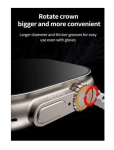 Ceas inteligent SmartWatch 8 Ultra Plus cu incarcare wireless curea silicon PRO - Img 5