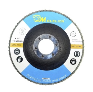 Disc lamelar pentru slefuit metal/lemn, 180x22mm, granulatie 60, MX348