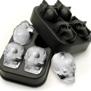 Forma din silicon pentru gheata, model craniu - Img 2