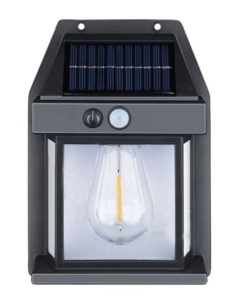 LAMPA SOLARA DE PERETE, TIP BEC RETRO CU LED SI SENZOR DE MISCARE 3W - Img 2