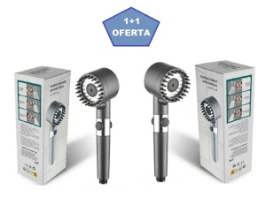 OFERTA 1+1 PARA DE DUS DE INALTA PRESIUNE TURBO SHOWER, 3 FUNCTII DIFERITE, PERIE ATASATA