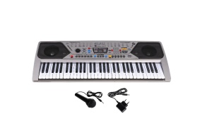 Orga Electronica, 100 ritmuri, 100 tonuri, 10 melodii demonstrative, 61 clape, USB, Radio Fm, MP3, Afisaj Lcd