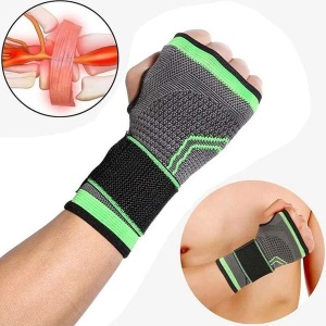 Orteza Elastica Pentru Incheietura Mana, Ajustabila Cu Bretea Elastica, Material Elastic Respirabil, Marime Universala, Pentru Mana Stanga Sau Dreapta - Img 2