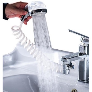 Pachet Dozator de sapun si Extensie dus pentru robinet, 1 + 1 - Img 2