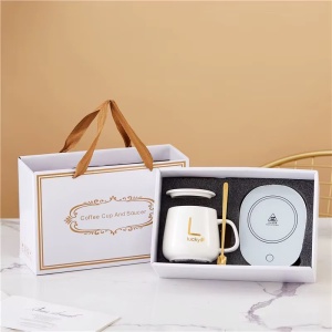 Set Cana din ceramica cu autoincalzire si lingurita, cu pad incalzitor prin inductie - Img 5