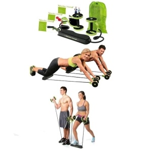 Set pentru fitness cu extensor, benzi si suport pentru genunchi, Revoflex Xtreme - Img 2