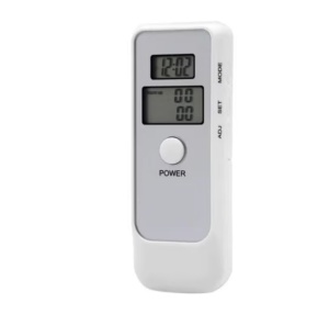 Tester de alcoolemie digital functie de ceas cronometru alb - Img 2