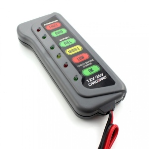 Tester pentru alternator si baterie cu indicator LED, 12V - Img 2