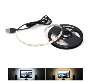 Banda pentru iluminare fundal TV USB, LED Ambilight, cu telecomanda si alimentare - Img 4