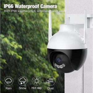 Camera inteligenta de Supraveghere cu Unghi Wide HD 4MP Rotunda Alba - Img 4
