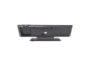 Ceas digital de birou, Afisaj LED Oglinda, Ora, Data, Temperatura, Alarma, Alimentare prin USB, Verde - Img 3