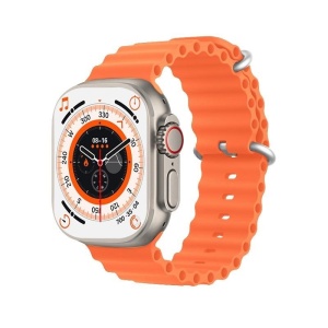 Ceas inteligent SmartWatch 8 Ultra Plus cu incarcare wireless curea silicon PRO - Img 2