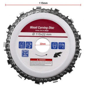 Disc cu lant pentru polizor unghiular 115 x 22, diametru 4'' MX456