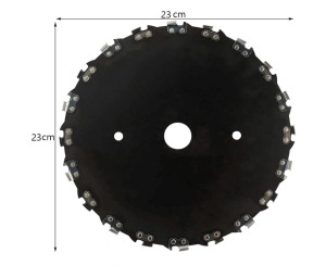 Disc Motocoasa cu Dinti Lant Drujba, 230mm x 25.4mm, 20 dinti - Img 4