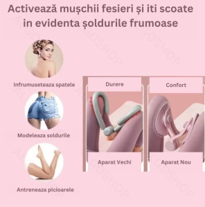 Dispozitiv Hip Trainer, Antrenor pentru podeaua pelvina, solduri, picioare, coapse, fese, maini si spate, postpartum - Img 2