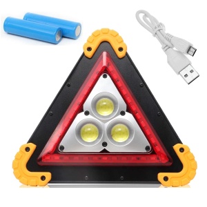 Lanterna de avertizare tip triunghi cu 3 LED-uri COB - Img 3