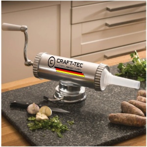Masina carnati ,prindere VENTUZA , 3 kg 3 palnii incluse{15,19,22}, INOX, Craft-tec MX132