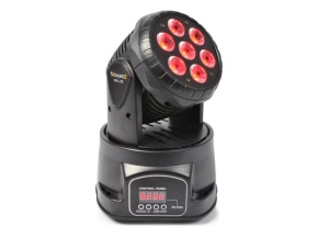 Mini Moving Head negru, LED 7x10W RGBW - Img 2