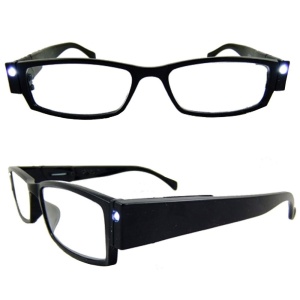 Ochelari pentru citit dotati cu 2 LED-uri