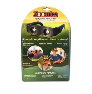 Ochelari tip binoclu cu zoom reglabil, negru, Zoomies - Img 2