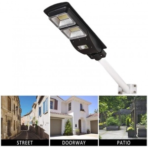 PROIECTOR STRADAL CU PANOU SOLAR SI TELECOMANDA 100 W