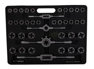 Set metric profesional de tarozi si filiere, 110 piese, M2-M18 - Img 3