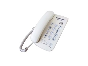 Telefon fix, LED, functia ringer, Alb