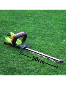 Trimmer pentru gard viu si pomi, cu 2 acumulatori, 20V - 2.0AH, lungime cutit 50cm - Img 2