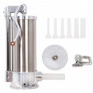 Aparat vertical din inox pentru carnati, capacitate 6 kg cu 6 accesorii incluse