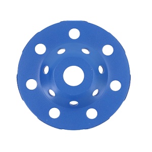 Disc Diamantat ALBASTRU 125 Mm cu segmenti GRI pentru Slefuire Beton Mozaic Suprafete Dure - Img 3