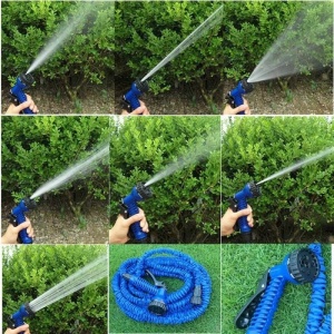 Furtun de gradina expandabil, Xhose Magic cu conectori si Pistol 7 tipuri de jet, 60 Metri - Img 2