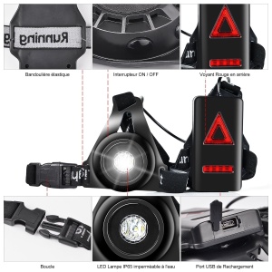 Lanterna portabila pentru alergare Run Lights - Img 5