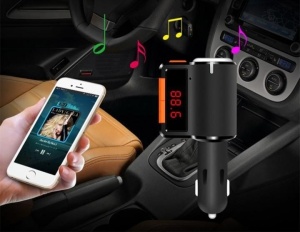 Modulator auto FM cu functie de incarcare si iesire Hands Free