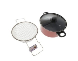 Oala tip friteuza, 2 in 1, cu capac, 2.5 l, 24 cm - Img 4