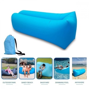 Pachet hamac portabil cu husa de transport + sezlong Lazy Bed pentru piscina sau gradina - Img 2