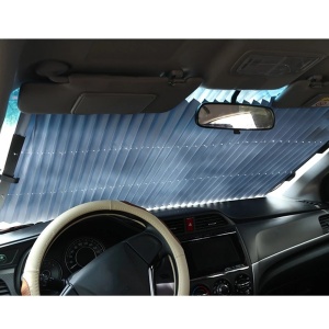 Parasolar Auto Retractabil pentru Parbriz sau Luneta Spate tip Jaluzea cu Ventuze - Img 3